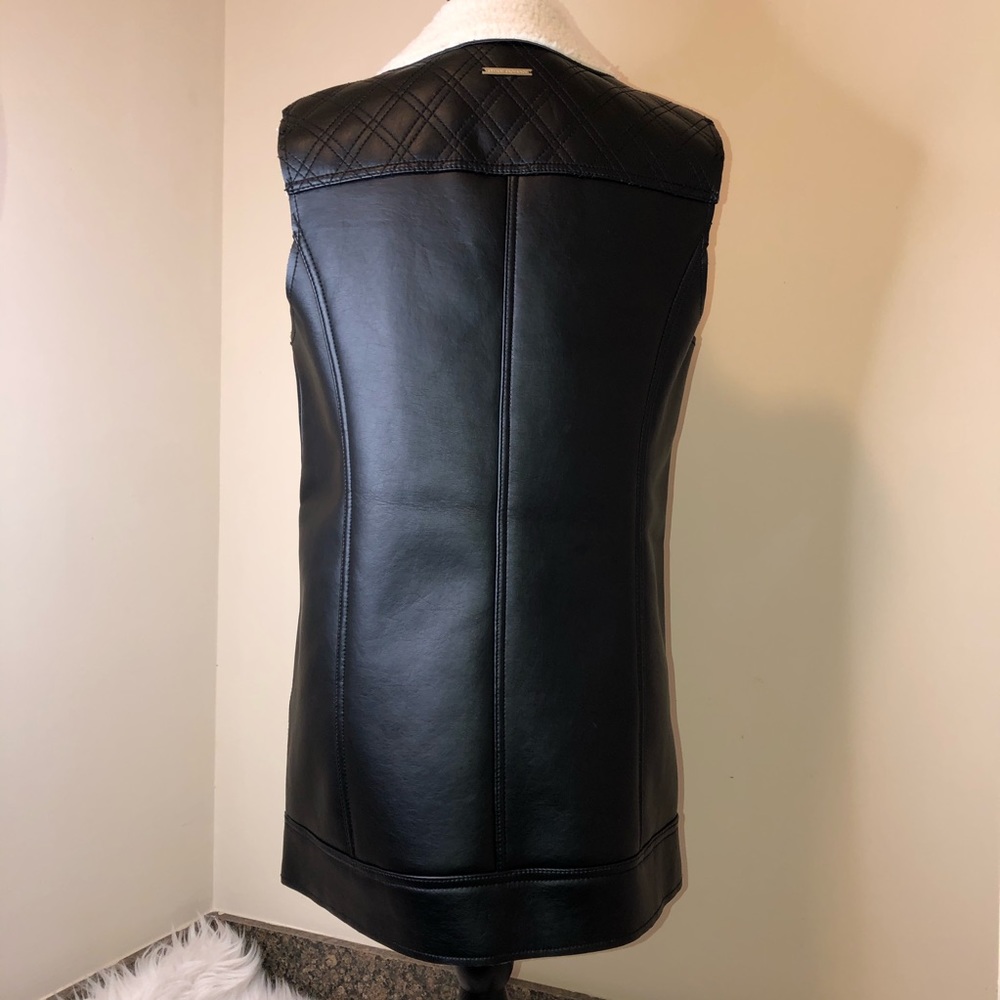 NWT Armani A/X Faux Shearling Moto Vest - Picture 8 of 11